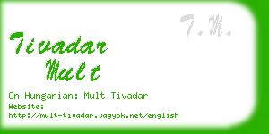 tivadar mult business card